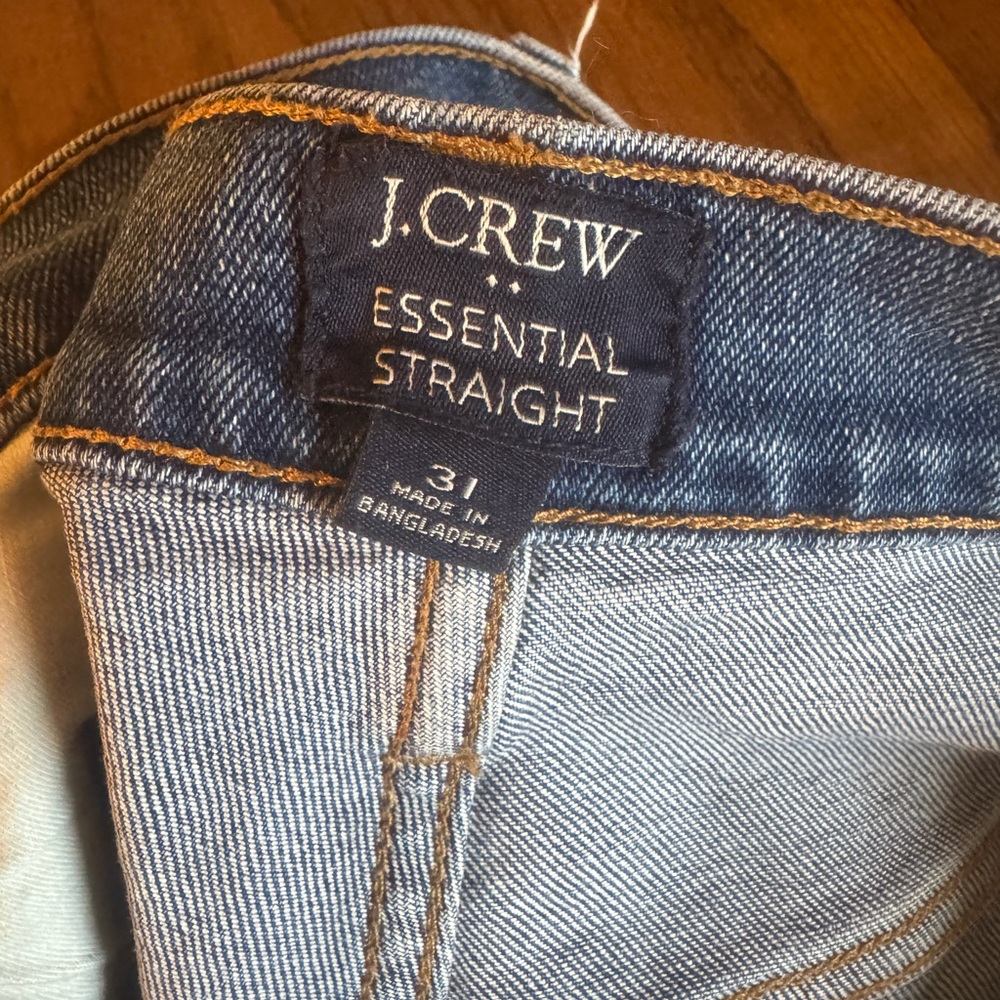 J. Crew Women's Essential Straight Jeans - Classic Blue